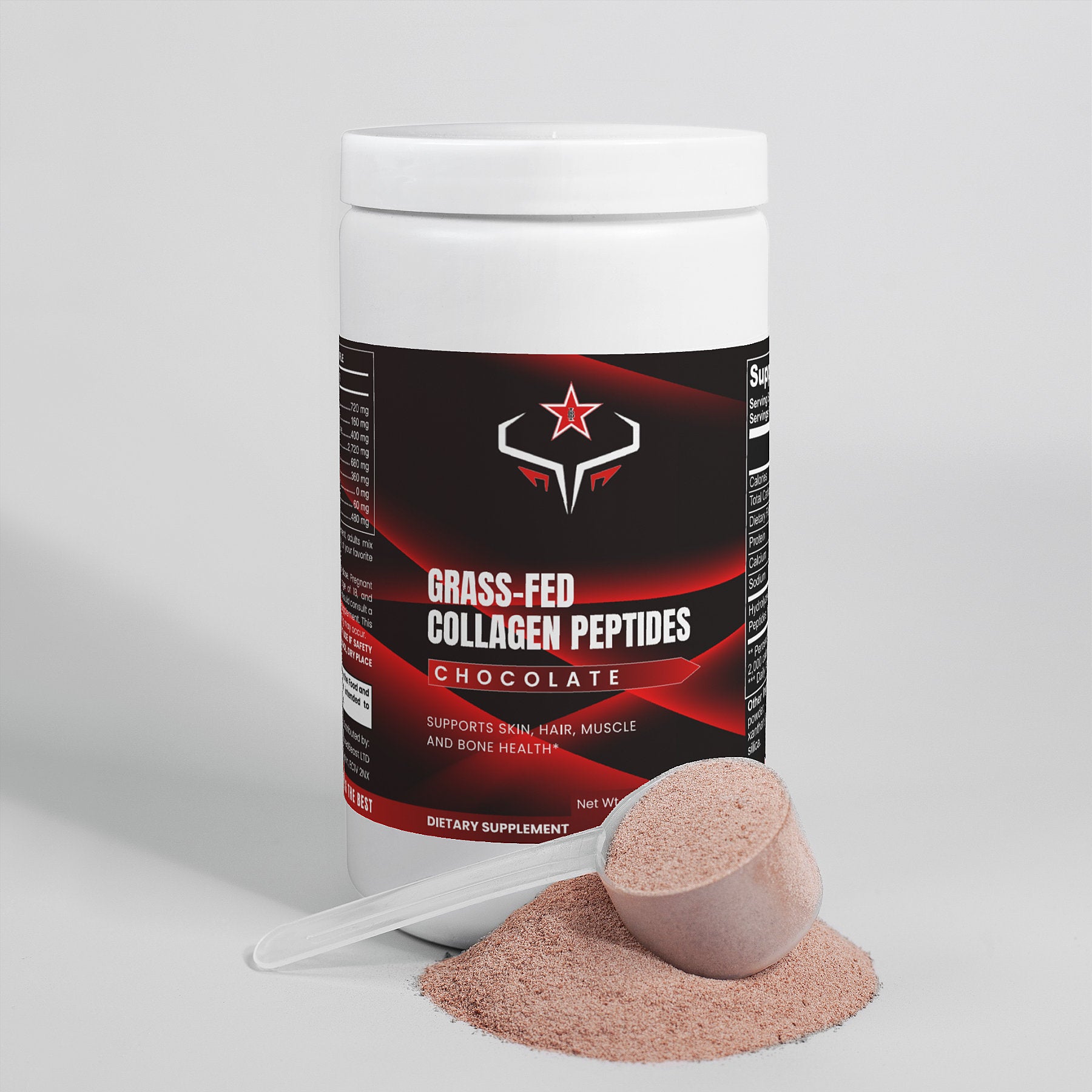 Grass-Fed Collagen Peptides Powder (Chocolate)