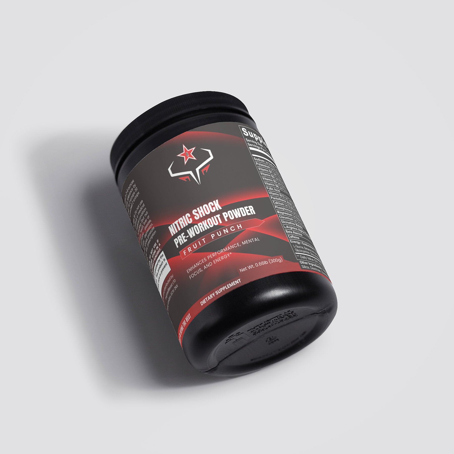 Nitric Shock Pre-Workout Powder (Fruit Punch)