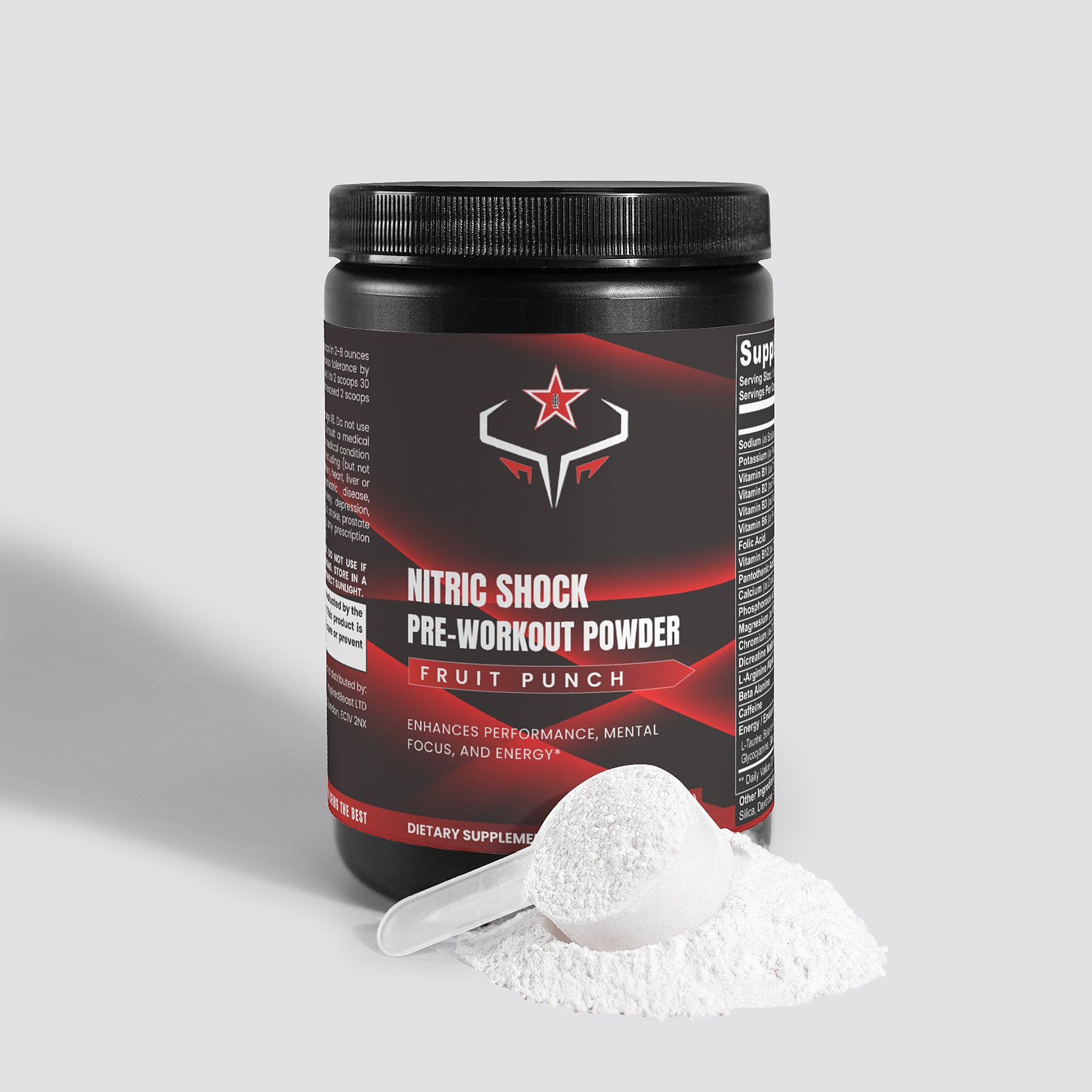 Nitric Shock Pre-Workout Powder (Fruit Punch)